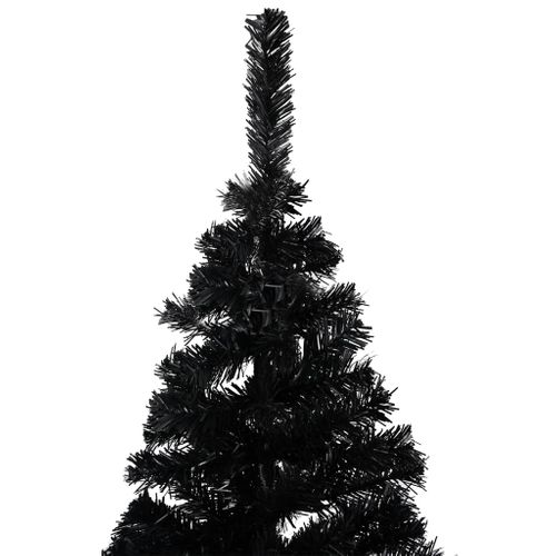 VidaXL kunstkerstboom met standaard 180cm PVC zwart