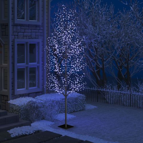 VidaXL kerstboom 1200 LED lampjes blauw licht kersenbloesem 400cm