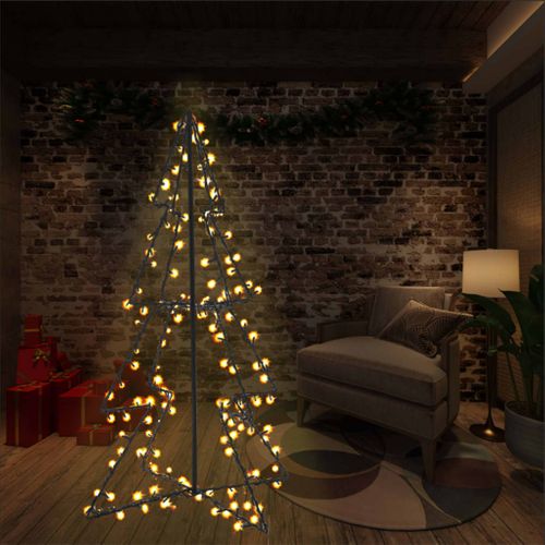 VidaXL kerstboom kegel 160 LED lampjes binnen en buiten 78x120cm