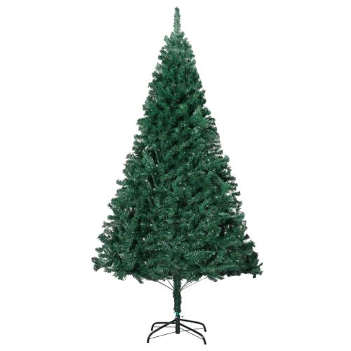 VidaXL kunstkerstboom met dikke takken 240cm PVC groen