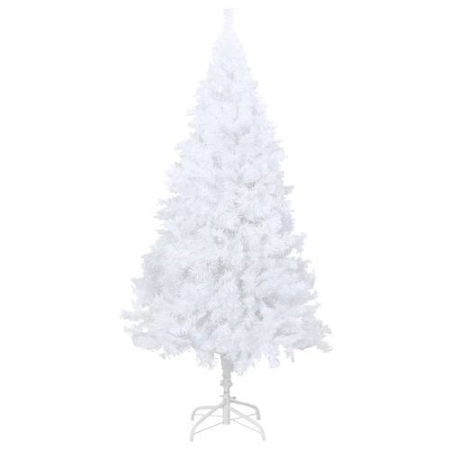 VidaXL kunstkerstboom met dikke takken 210cm PVC wit