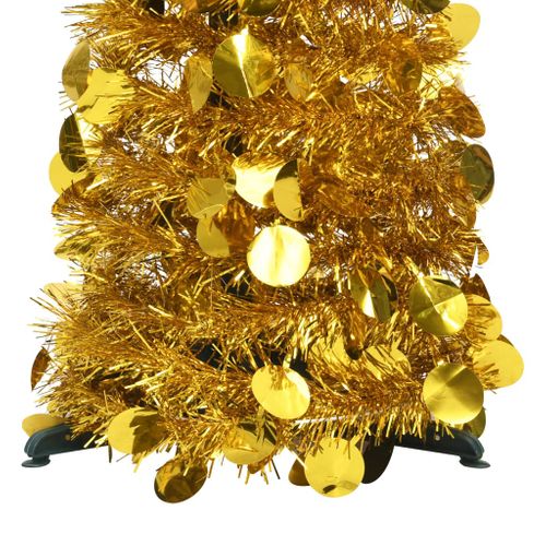 VidaXL kunstkerstboom pop-up 180cm PET goudkleurig