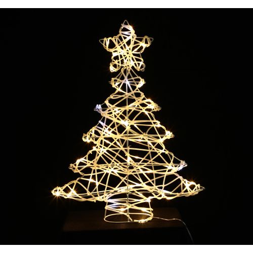 Central Parl Lichtgevende Kerstboom 3d Warm/koel Wit 46,5x11,5x59cm