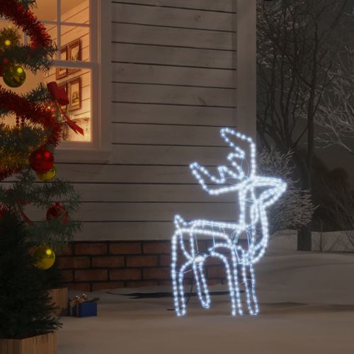 VidaXL kerstfiguur rendier inklapbaar met 192 LED lampjes koel wit
