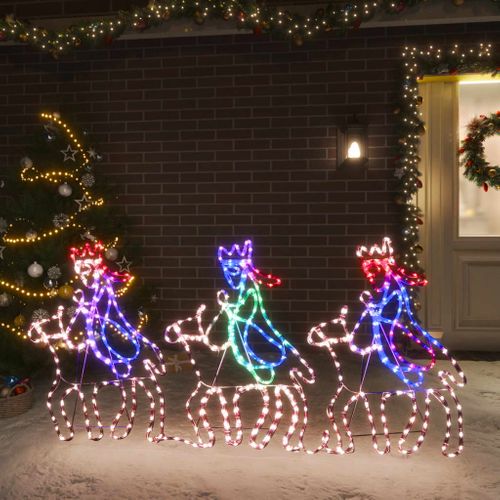 VidaXL kerstfiguren drie wijzen met 504 LED lampjes
