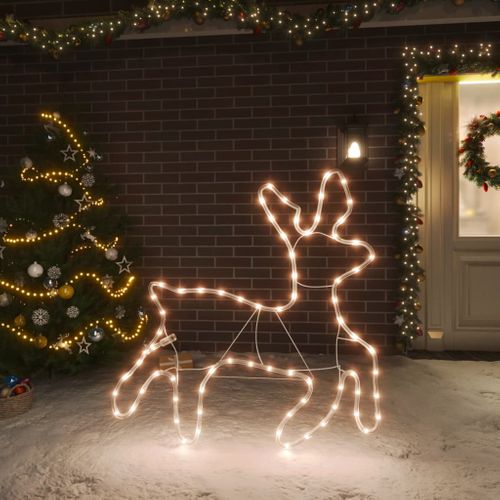 VidaXL kerstfiguur rendier met 72 LED lampjes warm wit