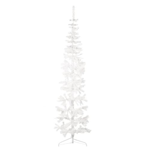 VidaXL kunstkerstboom half met standaard 210cm wit