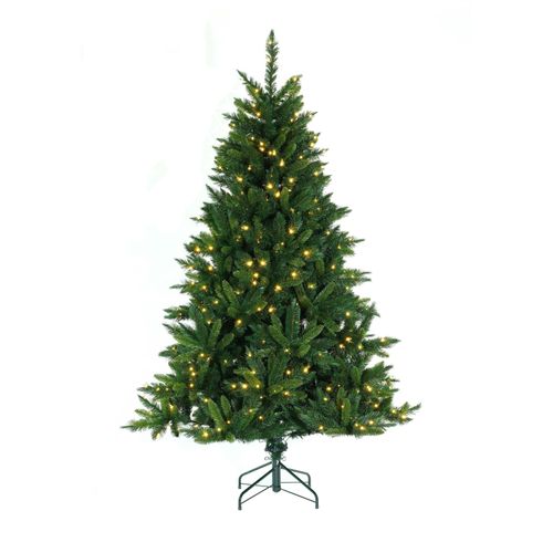 Holiday Tree - Kerstboom Black Forest 225 Cm D136 Cm Met Warm Led Verlichting Kers...
