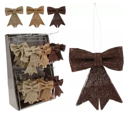 Nampook - Hang Deco Bow Glitter 9 Cm